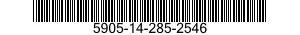 5905-14-285-2546 RESISTOR,FIXED,FILM 5905142852546 142852546