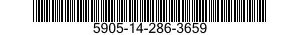 5905-14-286-3659 RESISTOR,FIXED,WIRE WOUND,INDUCTIVE 5905142863659 142863659