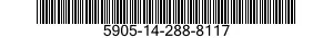 5905-14-288-8117 RESISTOR,FIXED,WIRE WOUND,INDUCTIVE 5905142888117 142888117