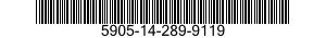 5905-14-289-9119 RESISTOR,FIXED,WIRE WOUND,INDUCTIVE 5905142899119 142899119