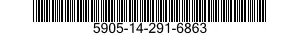 5905-14-291-6863 RESISTOR,FIXED,FILM 5905142916863 142916863