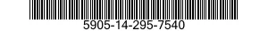 5905-14-295-7540 RESISTOR,VARIABLE,NONWIRE WOUND,NONPRECISION 5905142957540 142957540
