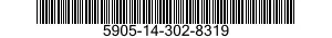 5905-14-302-8319 RESISTOR,FIXED,FILM 5905143028319 143028319