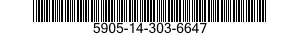 5905-14-303-6647  5905143036647 143036647