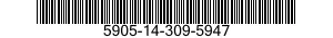 5905-14-309-5947  5905143095947 143095947