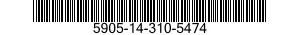 5905-14-310-5474 RESISTOR,FIXED,WIRE WOUND,INDUCTIVE 5905143105474 143105474