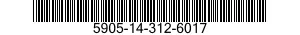 5905-14-312-6017  5905143126017 143126017