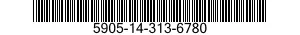 5905-14-313-6780 RESISTOR,FIXED,FILM 5905143136780 143136780