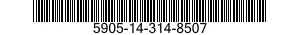 5905-14-314-8507 RESISTOR,FIXED,WIRE WOUND,INDUCTIVE 5905143148507 143148507