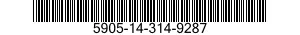 5905-14-314-9287 RESISTOR,VARIABLE,WIRE WOUND,NONPRECISION 5905143149287 143149287