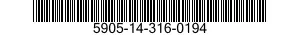 5905-14-316-0194  5905143160194 143160194