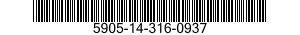 5905-14-316-0937  5905143160937 143160937