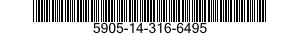 5905-14-316-6495  5905143166495 143166495