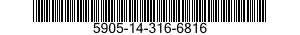 5905-14-316-6816  5905143166816 143166816