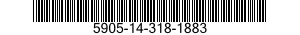 5905-14-318-1883 RESISTOR,FIXED,WIRE WOUND,INDUCTIVE 5905143181883 143181883