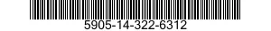 5905-14-322-6312 RESISTOR,FIXED,WIRE WOUND,INDUCTIVE 5905143226312 143226312
