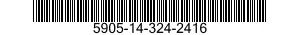 5905-14-324-2416 RESISTOR,VARIABLE,WIRE WOUND,NONPRECISION 5905143242416 143242416