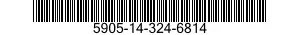 5905-14-324-6814 RESISTOR,FIXED,FILM 5905143246814 143246814