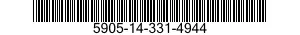 5905-14-331-4944 RESISTOR,FIXED,WIRE WOUND,INDUCTIVE 5905143314944 143314944