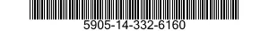 5905-14-332-6160 RESISTOR,FIXED,FILM 5905143326160 143326160