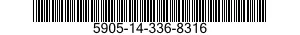 5905-14-336-8316 RESISTOR,THERMAL 5905143368316 143368316