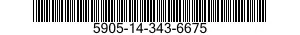 5905-14-343-6675 RESISTOR,FIXED,FILM 5905143436675 143436675