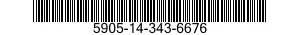 5905-14-343-6676 RESISTOR,FIXED,FILM 5905143436676 143436676