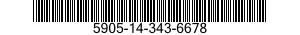 5905-14-343-6678 RESISTOR,FIXED,FILM 5905143436678 143436678