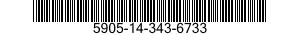 5905-14-343-6733  5905143436733 143436733