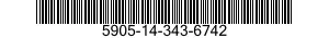 5905-14-343-6742  5905143436742 143436742