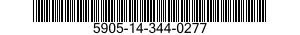 5905-14-344-0277 RESISTOR,FIXED,FILM 5905143440277 143440277