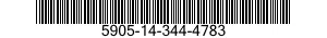 5905-14-344-4783 RESISTOR,FIXED,FILM 5905143444783 143444783