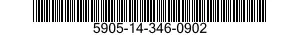 5905-14-346-0902 RESISTOR,FIXED,FILM 5905143460902 143460902