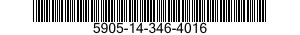 5905-14-346-4016  5905143464016 143464016