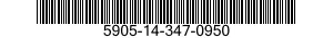 5905-14-347-0950 RESISTOR,FIXED,FILM 5905143470950 143470950