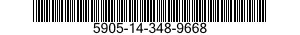 5905-14-348-9668 RESISTOR,FIXED,WIRE WOUND,INDUCTIVE 5905143489668 143489668