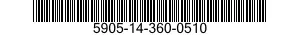 5905-14-360-0510  5905143600510 143600510