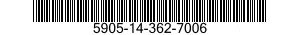 5905-14-362-7006 RESISTOR,VARIABLE,WIRE WOUND,NONPRECISION 5905143627006 143627006