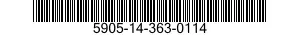 5905-14-363-0114  5905143630114 143630114