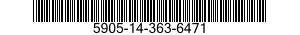5905-14-363-6471 RESISTOR,VARIABLE,WIRE WOUND,NONPRECISION 5905143636471 143636471