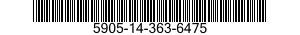 5905-14-363-6475 RESISTOR,VARIABLE,WIRE WOUND,NONPRECISION 5905143636475 143636475