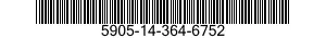 5905-14-364-6752 RESISTOR,FIXED,FILM 5905143646752 143646752