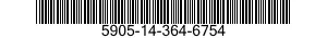 5905-14-364-6754 RESISTOR,FIXED,FILM 5905143646754 143646754