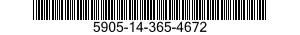 5905-14-365-4672 RESISTOR,FIXED,FILM 5905143654672 143654672