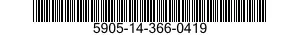 5905-14-366-0419  5905143660419 143660419