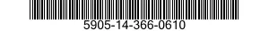 5905-14-366-0610 HOLDER,RESISTOR 5905143660610 143660610