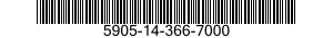 5905-14-366-7000 RESISTOR ASSEMBLY 5905143667000 143667000