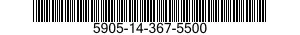 5905-14-367-5500 RESISTOR,FIXED,FILM 5905143675500 143675500