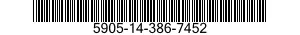 5905-14-386-7452 RESISTOR,VARIABLE,WIRE WOUND,NONPRECISION 5905143867452 143867452