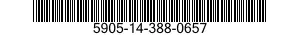 5905-14-388-0657 RESISTOR,FIXED,FILM 5905143880657 143880657